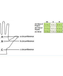 BSN/FarrowWrap LITE Hand Gauntlet Size Chart