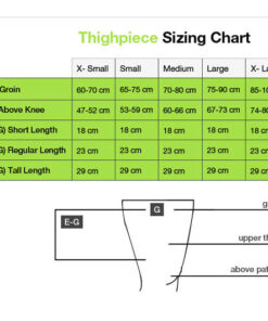 BSN/FarrowWrap LITE Thighpiece Size Chart