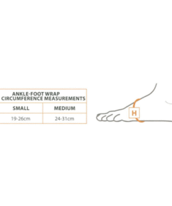 CircAid JuxtaLite Standard Ankle Foot Wrap Chart
