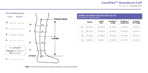 Sigvaris Coolflex Standard Calf Wrap - Image 3