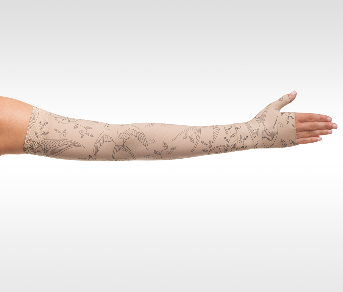 Juzo Soft Arm Sleeve Print Series - Bird Henna
