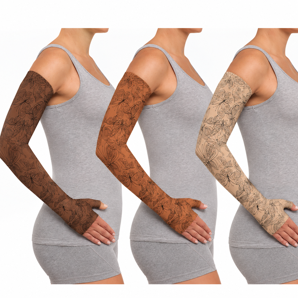 Juzo Butterfly Henna Arm Sleeves