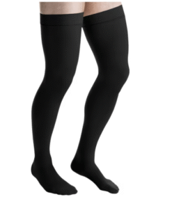 Jobst For Men Thigh High Ribbed Compression Socks 15-20 mmHg