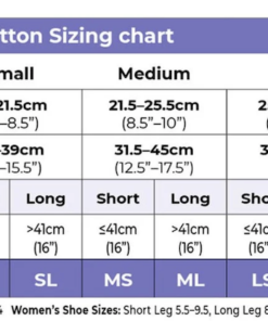 Sea Island Cotton 20 30 Size Chart