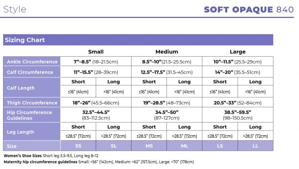 Sigvaris Opaque Women's Knee Highs 20-30 mmHg w/ Silicone Top Band - Image 2