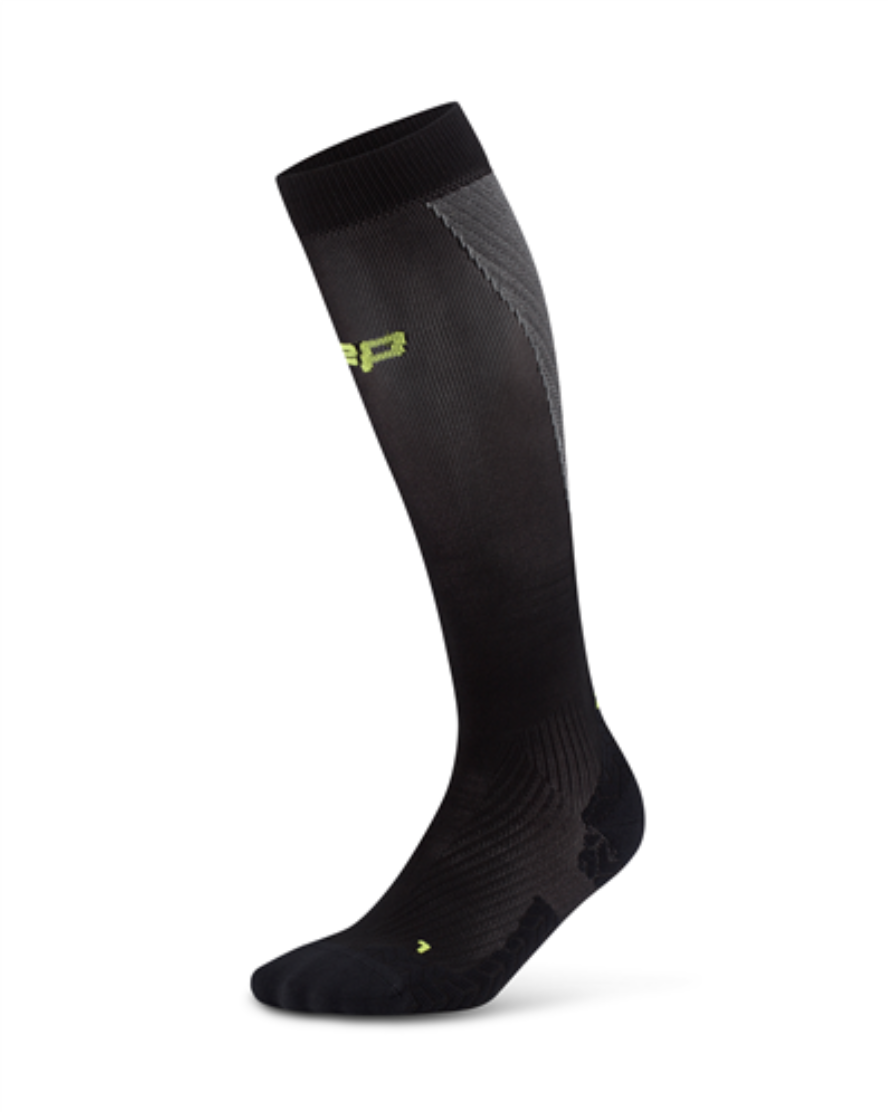 CEP Core Run Ultralight Tall Compression Socks Black:Grey