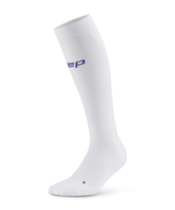 CEP Core Run Ultralight Tall Compression Socks White