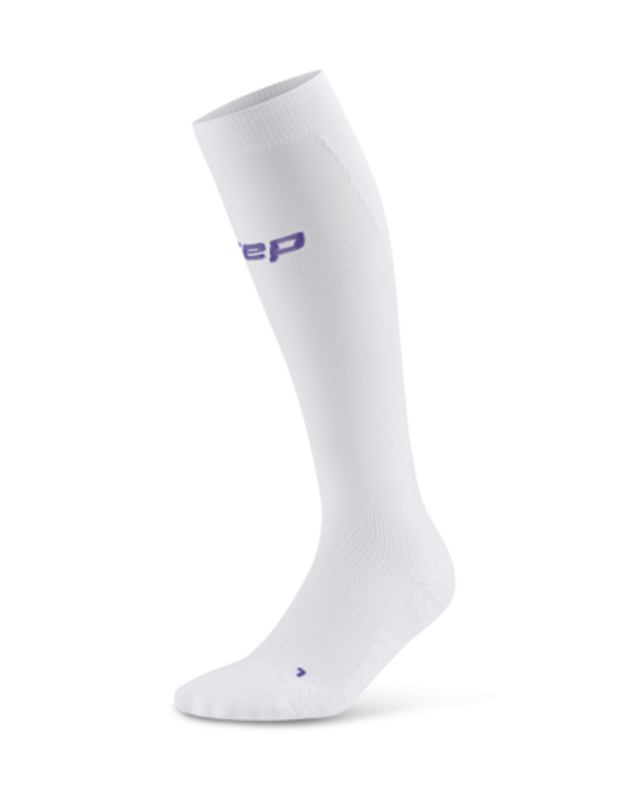 CEP Core Run Ultralight Tall Compression Socks White