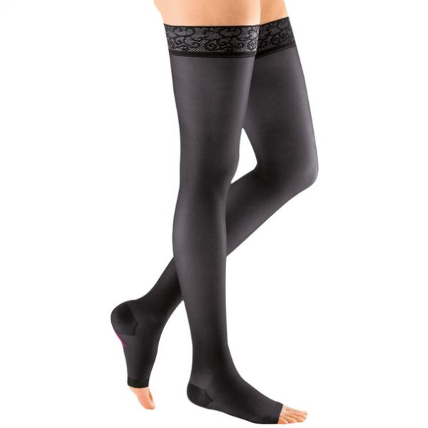 Medi Sheer & Soft Women's Thigh High 20-30 mmHg - Open Toe - Image 4