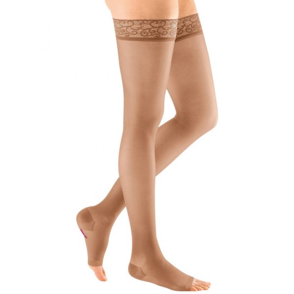 Medi Sheer & Soft Women's Thigh High 20-30 mmHg - Open Toe - Image 5
