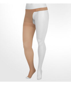 Juzo Soft Thigh High with Hip Attachment - Open Toe