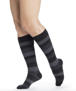Alternative view of Sigvaris Microfiber Pattern Knee Highs 15-20mmHg