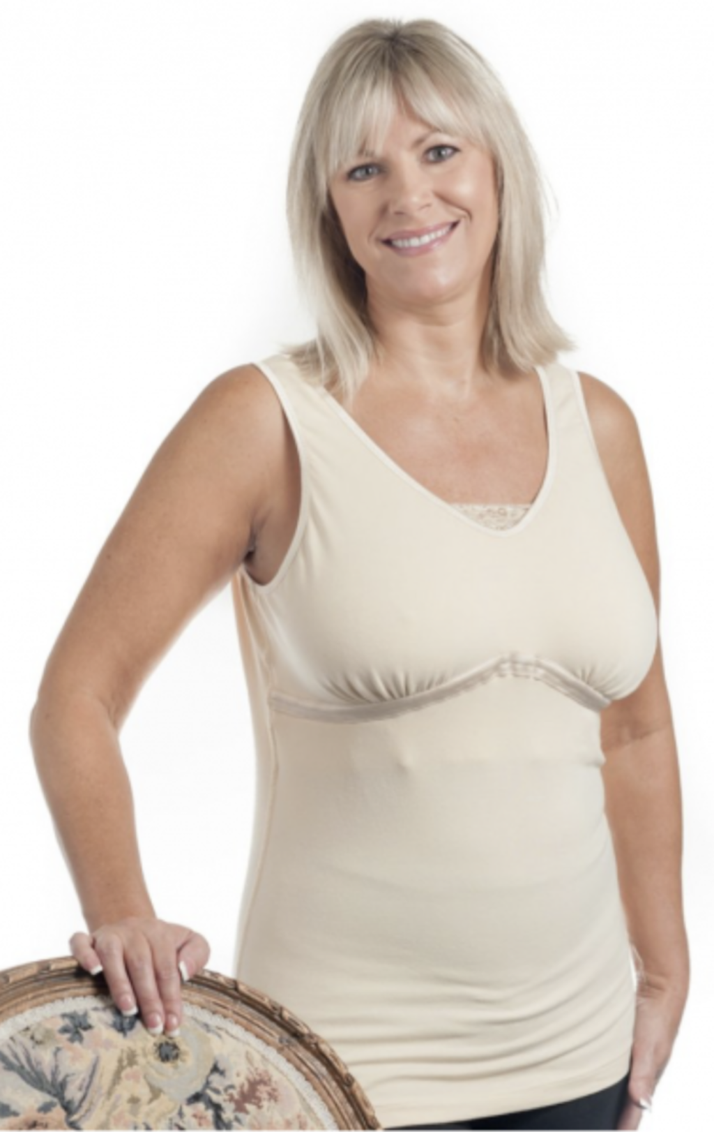 Dawn Post Surgical Camisole with Lace - WearEase - Image 2