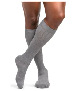 Sigvaris Linen Knee High Light Grey