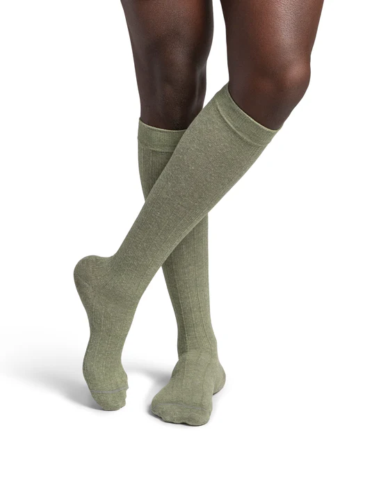 Sigvaris Men Linen Knee High Eucalyptus